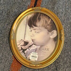 Large Carr Designer Genuine Gold Leaf Picture Frame 8" x 10" Lovely Baroque